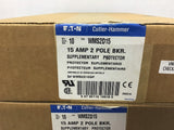 Cutler -Hammer WMS2D15 15AMP 2P Circuit Breaker 1 Box Of 10