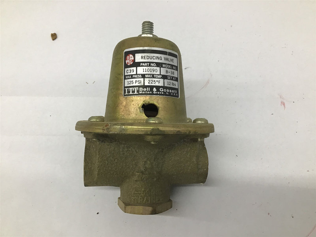 Bell & Gossett C39 B-38 125 PSI25 F 12lbs Reducing Valve