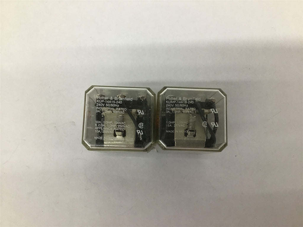 Potter & Brumfield KUP-14A15-240 240V 50/60HZ Lot Of 3