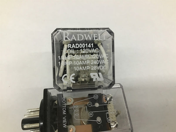 Radwell RAD00141 Ice Cube Relay 120VAC 10A – BME Bearings and Surplus