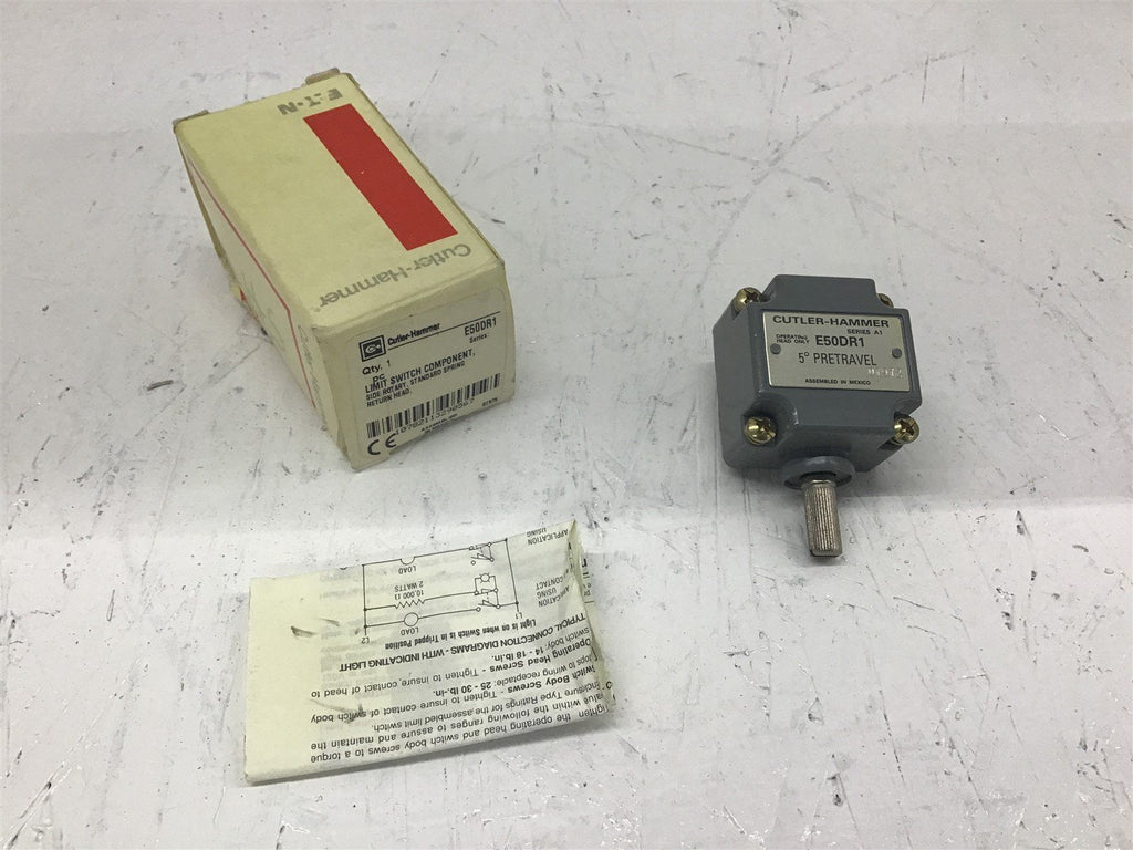 Cutler Hammer E50DR1 Limit Switch Side Rotary Standard Spring Return Head