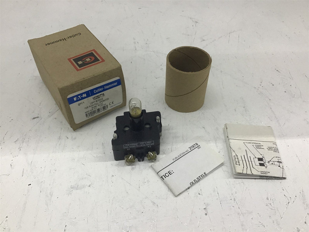 Eaton Cutler Hammer 10250T79 Light Module Push Pull Operator
