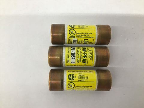Buss Low-Peak LPJ-30SP 600V AC 300DC Or Less HRCI-J Class J Lot Of 3
