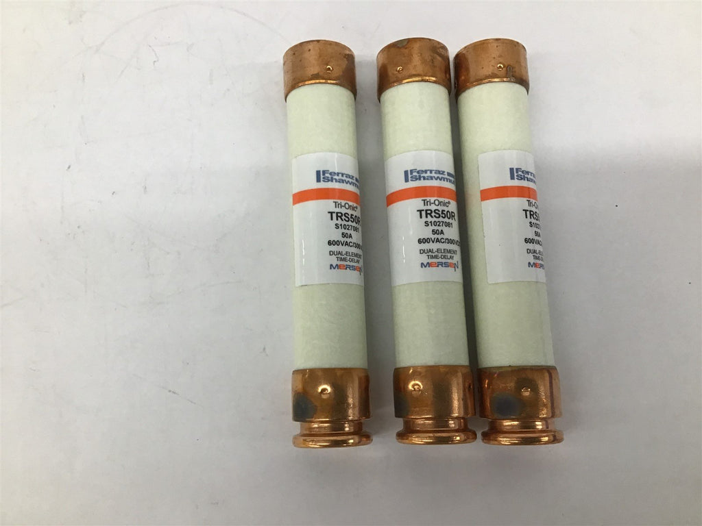 Ferraz Shawmut TRS50R Trionic 50A 600V AC Lot Of 3