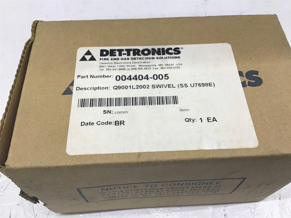 Det-Tronics Fire & Gas Detection Solutions 004404-005 Q9001L2002 Swivel