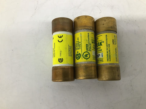 Bussman Low-Peak LPJ-20SP 20 Amp 600 V Dual Element Time Delay Fuse Lot OF 3