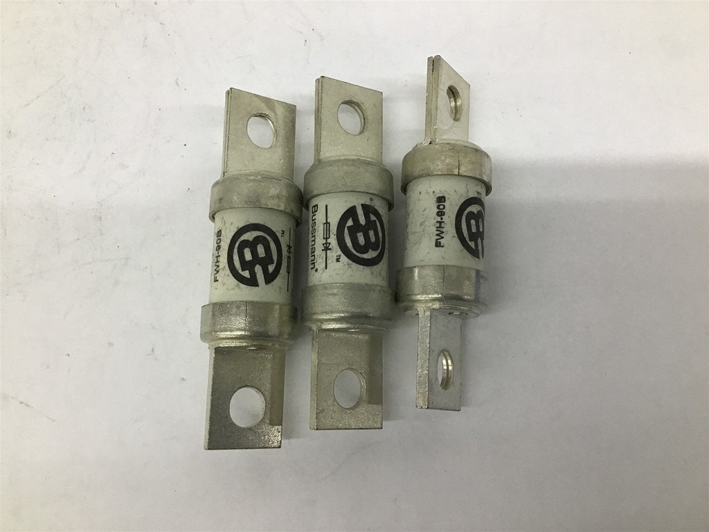 Bussman FWH-90B 90A 500V Fuse AC Lot OF 3