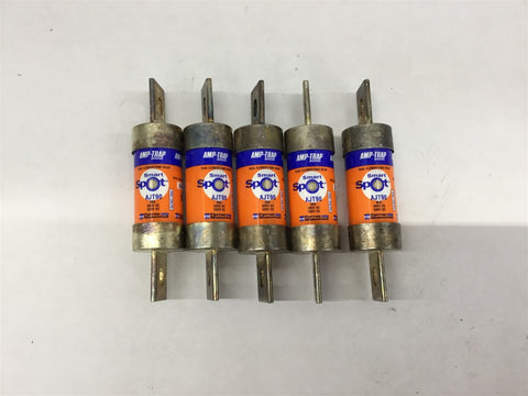 Amp-Trap AJT90 90A 600V AC 500V DC Fuse Lot Of 5