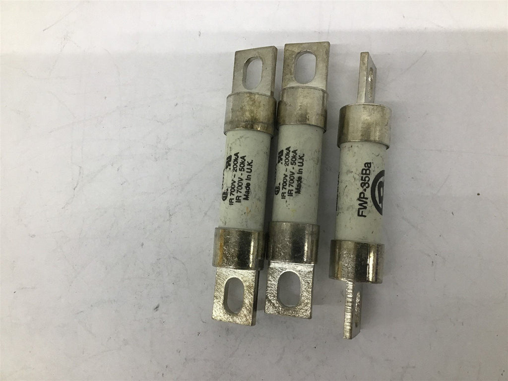 Bussman FWP-35Ba 35A 700V Fuse Lot Of 3