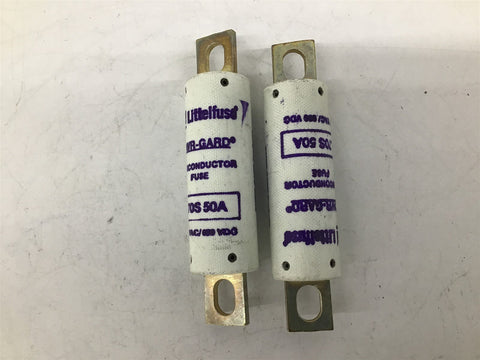 Littelfuse Powr-Gard L70S 50A Semiconductor Fuse 700V AC 650V DC Lot Of 2