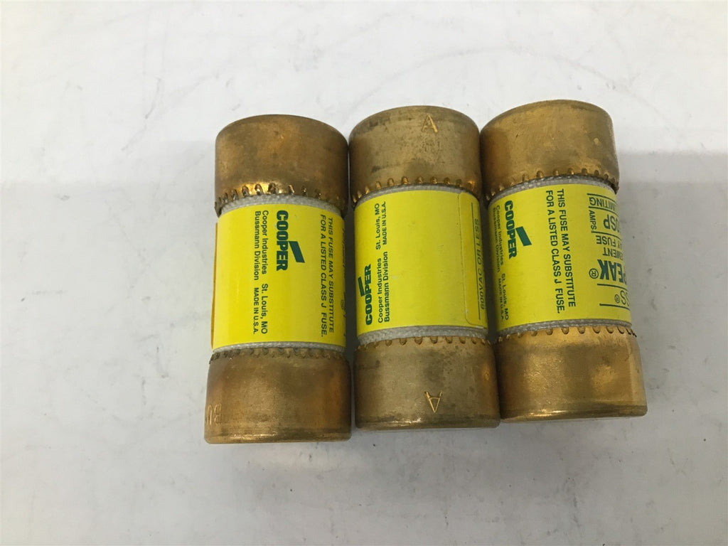 Bussmann Low-Peak LPJ-60SP Dual Element Time Delay Fuse 600V AC Type-D Lot Of 3