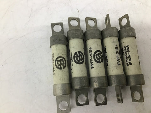 Bussmann FWP-20BA 20A 700V Lot Of 5