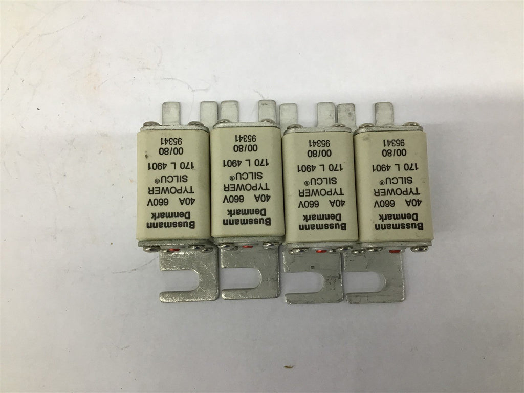 Bussmann Denmark 40A 660V SILCU 170L 4901 00/80 95341 Lot Of 4