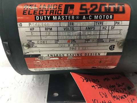 Reliance P14H1403S AC Motor