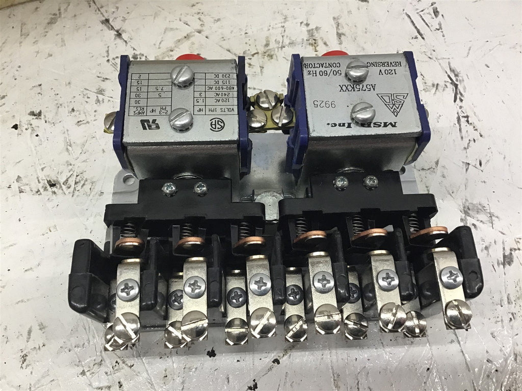 MSD A575KXX Reversing Contactor 120V 50/60HZ