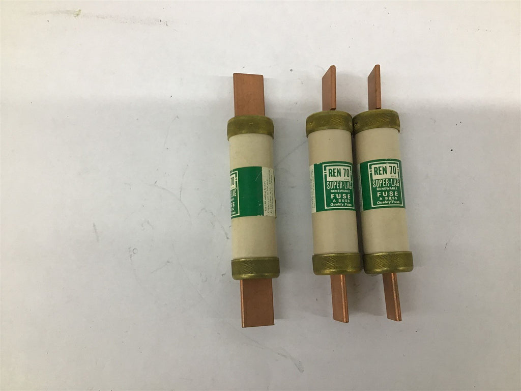 Ren 70 Super- Lag Renewable Fuse A Buss Lot Of 3