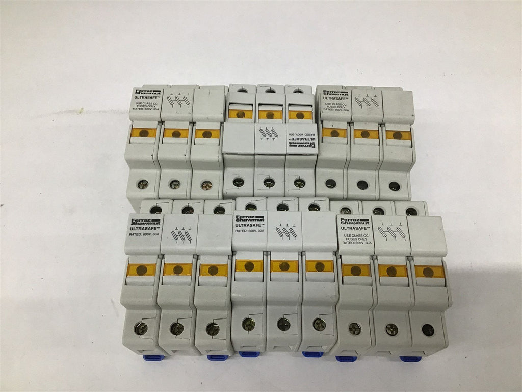 Ferraz Shawmut USCC3I Ultra Safe Use Class CC Fuses 600V 30A Lot Of 6