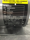 Baldor Reliance C1203 0.25 Hp 115/230v 1725 Rpm 60 Hz 1Ph 48 Fr Open Encl