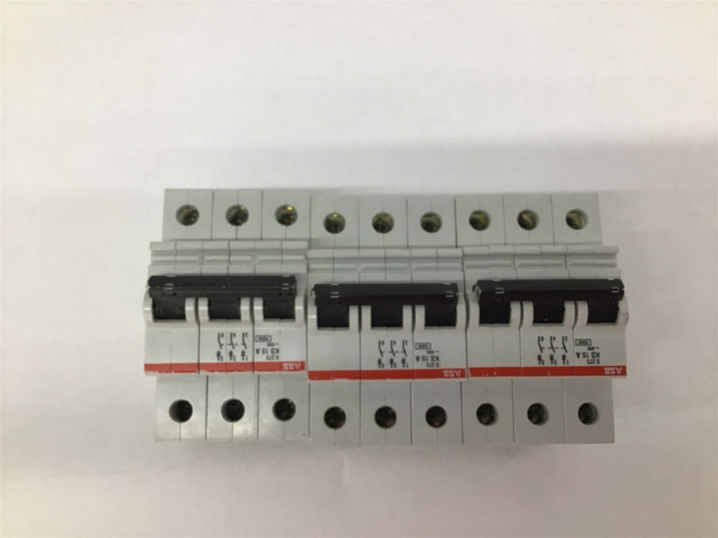 ABB S273 KS Circuit Breaker 15A 3 Pole Lot Of 3