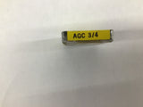 Buss Fuses AGC 3/4 4XH39 Lot Of 3 - 5 in box