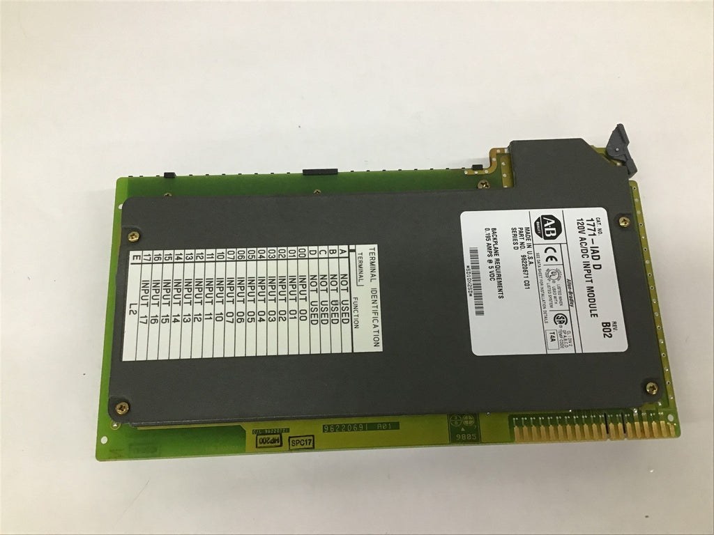 Allen-bradley 1771-IAD/D 120V AC/DC Input Module
