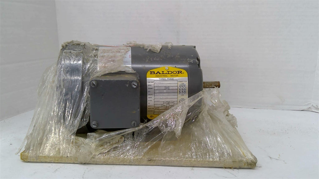 Baldor M3452 AC Motor .17HP 208-230/460V 1140RPM TEFC 43-FR 60HZ 3PH