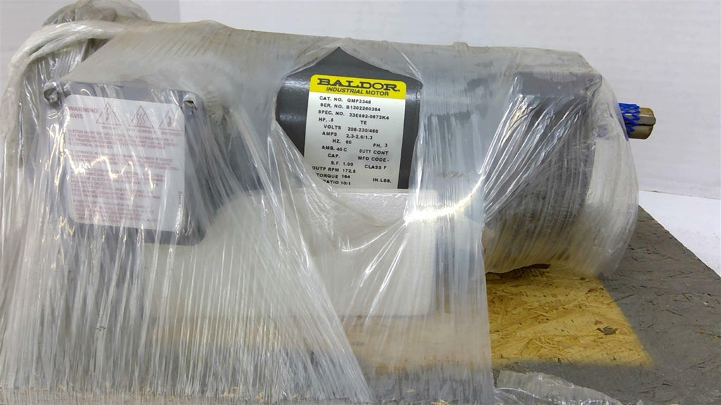 Baldor GMP3348 AC Motor 1/2HP 1725RPM 208-230/460V TE 3PH