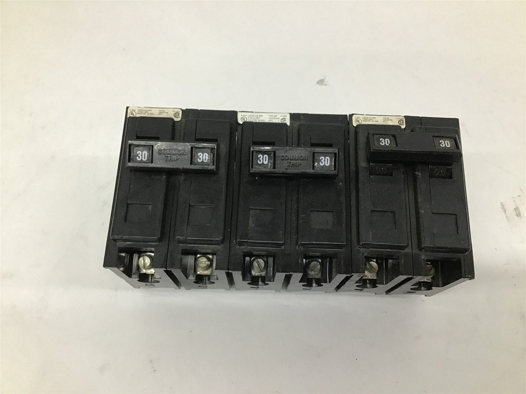 Cutler Hammer Quicklag 30A Type BA 120/240 VAC 2 Pole Lot Of 3