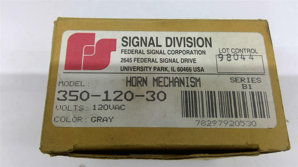 Signal Division 350-120-30 Horn Mechanism 120VAC Color Gray