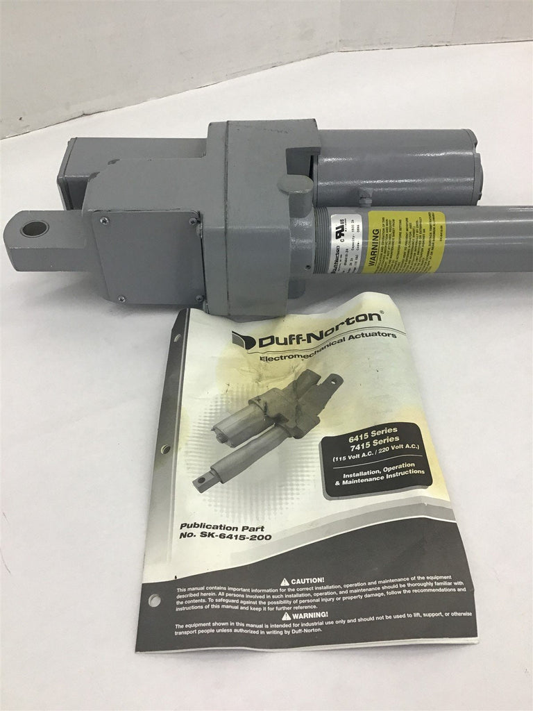 Duff-Norton SPA6415-24 Linear Actuator – BME Bearings and Surplus