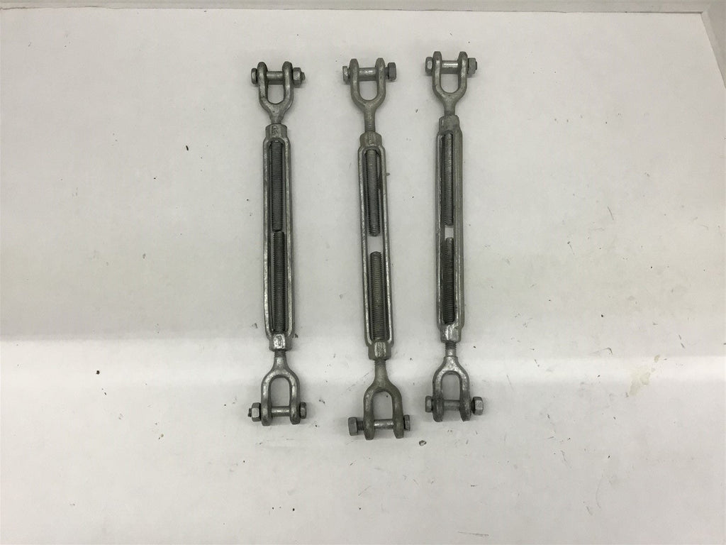 Turn Buckle With Clevis 3/8"size 16 Threads Lot Of 3