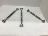 Turn Buckle With Clevis 3/8"size 16 Threads Lot Of 3