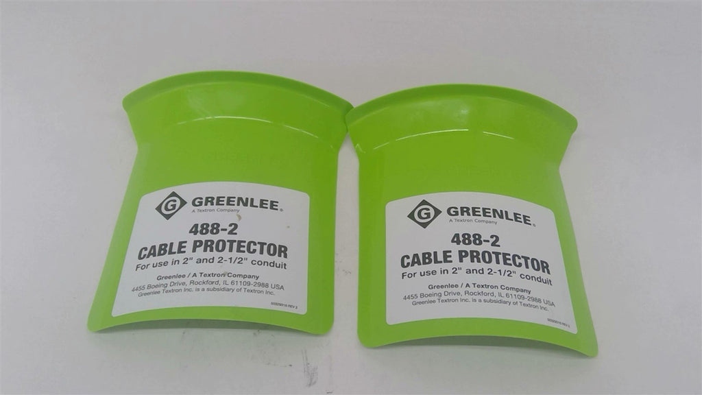 Greenlee 488-2 Cable Protector For Use In 2" And 2 1/2" Conduit Lot Of 2