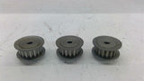 TB Woods 18XLB037S Tim Pulley 1/4 RX X Lot of 3
