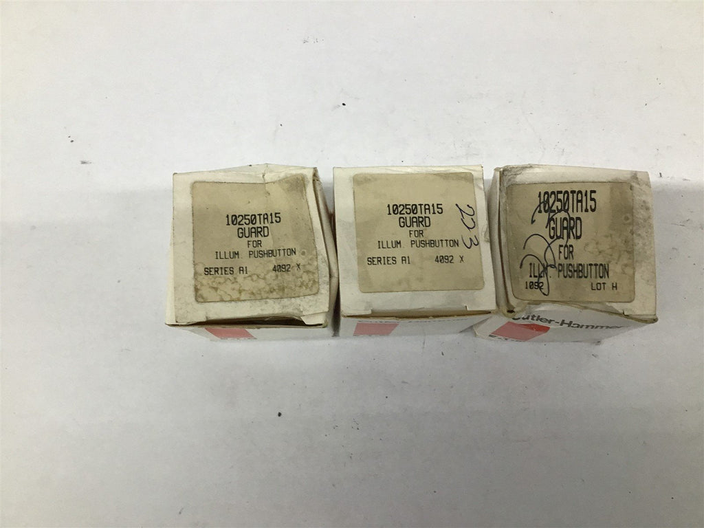 Cutler Hammer 10250TA15 Guard For ILLUM Pushbutton Ser A1 4082 X Lot Of 3