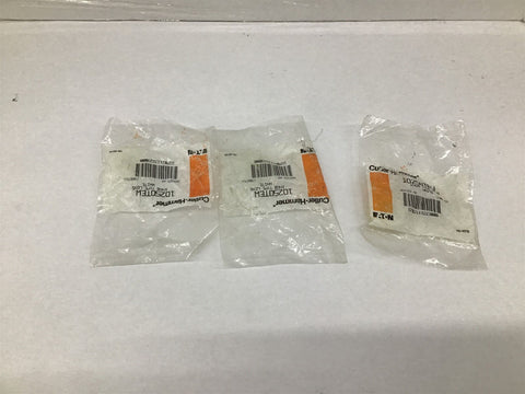 Cutler Hammer 10220TEW Knob Type Lens White Lot Of 3