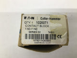Cutler Hammer 10250T1 Contact Block