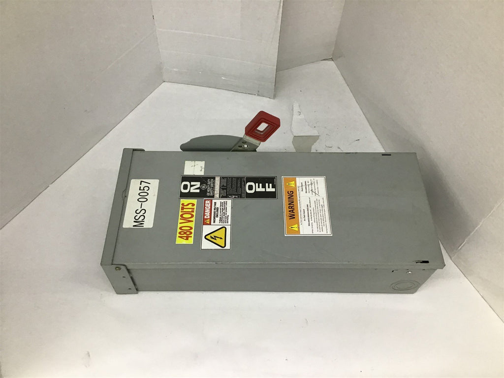 General Electric TH3362R Type 3R Outdoor Enclosure Model 10 60A 600V 1PH