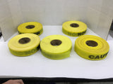 Caution Tape 2" Wide Lot Of 5
