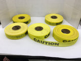 Caution Tape 2" Wide Lot Of 5