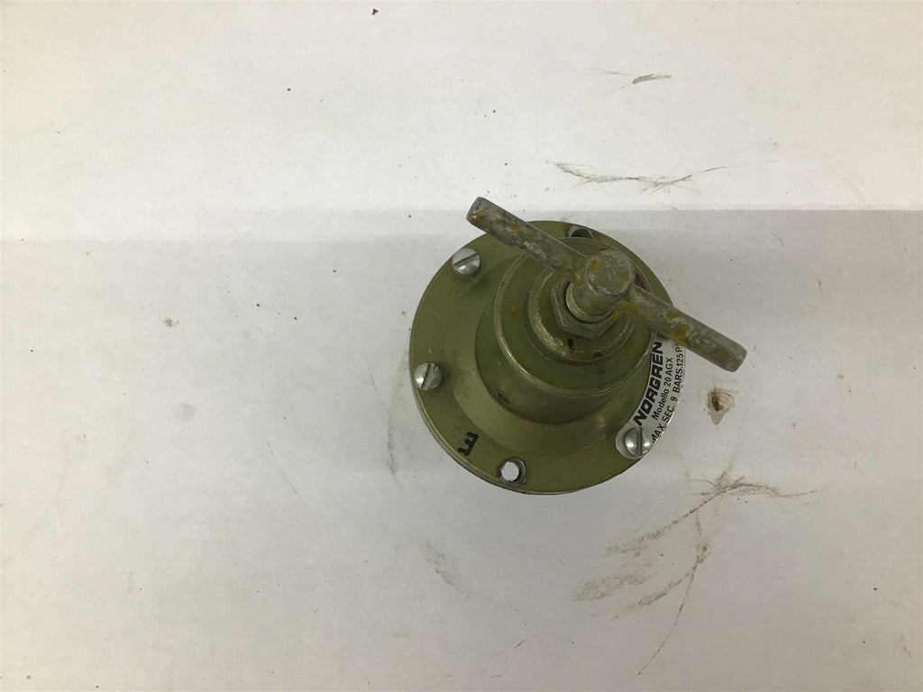Norgren 20 AGX Max.Sec.9 Bars.125 P.S.I. Air Regulator
