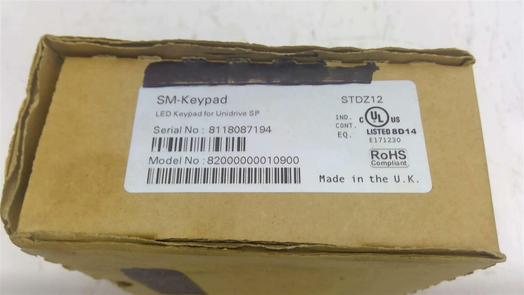 Sm Keypad Control Technique 82000000010900 SM Keypad – BME Bearings and Surplus