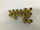 Fittings 1" (6) 5/8" (9) Brass Fittings Lot Of 15