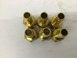 Fittings 1" (6) 5/8" (9) Brass Fittings Lot Of 15
