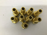Fittings 1" (6) 5/8" (9) Brass Fittings Lot Of 15