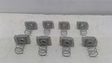 Unistrut P1008U SS 3/8"-16 Channel Nut With Spring Lot Of 8