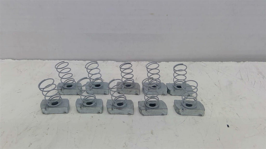 Unistrut N1008 EG 3/8" Channel Nut With Spring Lot of 10
