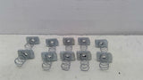 Unistrut N1008 EG 3/8" Channel Nut With Spring Lot of 10