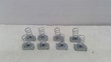 Unistrut N1008 EG 3/8" Channel Nut With Spring Lot of 8