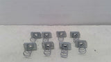 Unistrut N1008 EG 3/8" Channel Nut With Spring Lot of 8